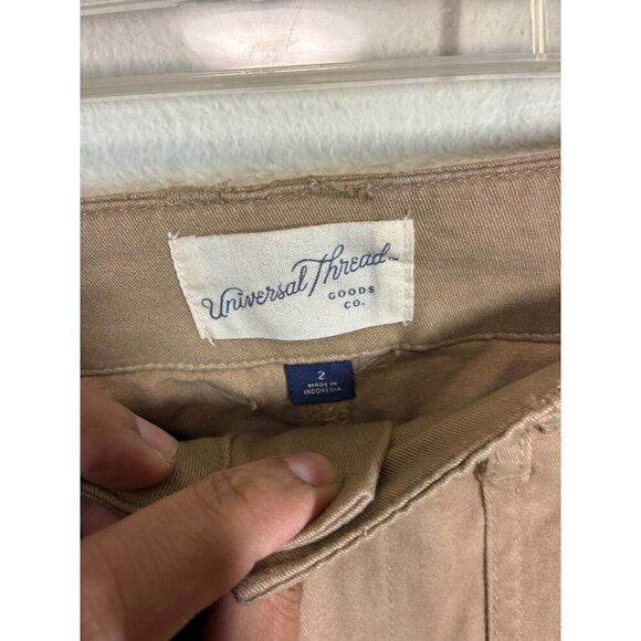 NWT Universal Thread Khaki Skirt Maxi Pencil Retro Y2K Cargo Beige Size 2 - Picture 4 of 7